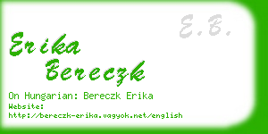 erika bereczk business card